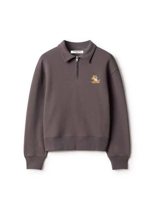 FALL FOX POLO SWEATSHIRT