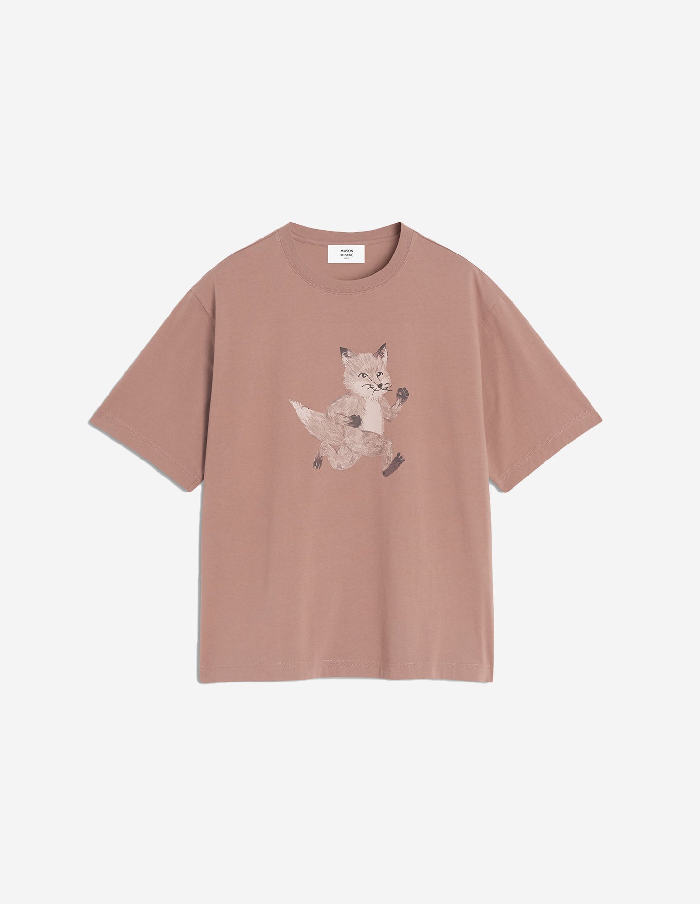 SPEEDY FOX PRINT OVERSIZE TEE-SHIRT