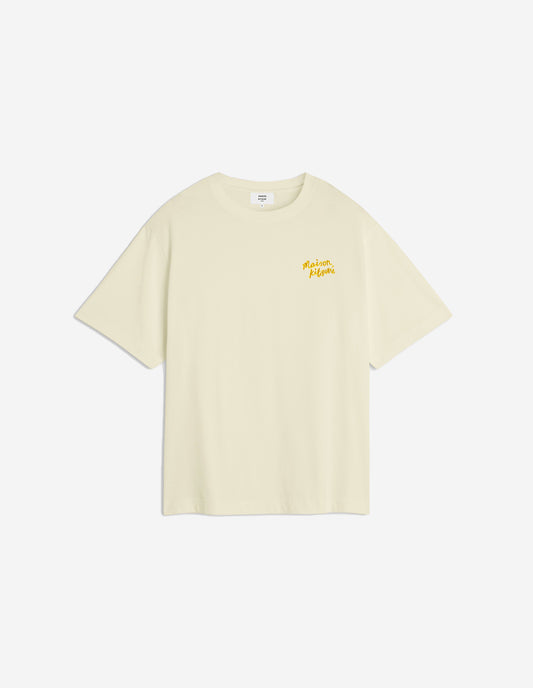 MAISON KITSUNE HANDWRITING EMBROIDERY OVERSIZE TEE