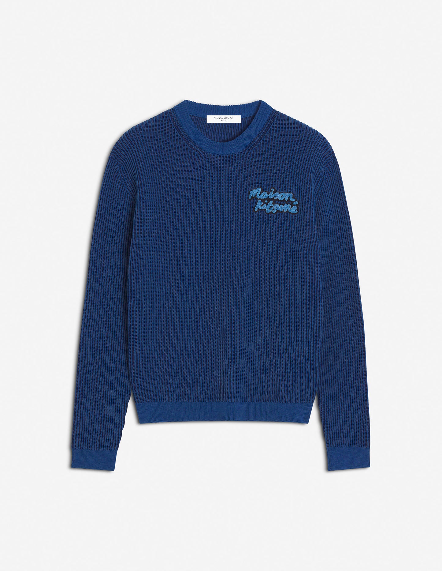 MAISON KITSUNE HANDWRITING RIBBED COMFORT JUMPER