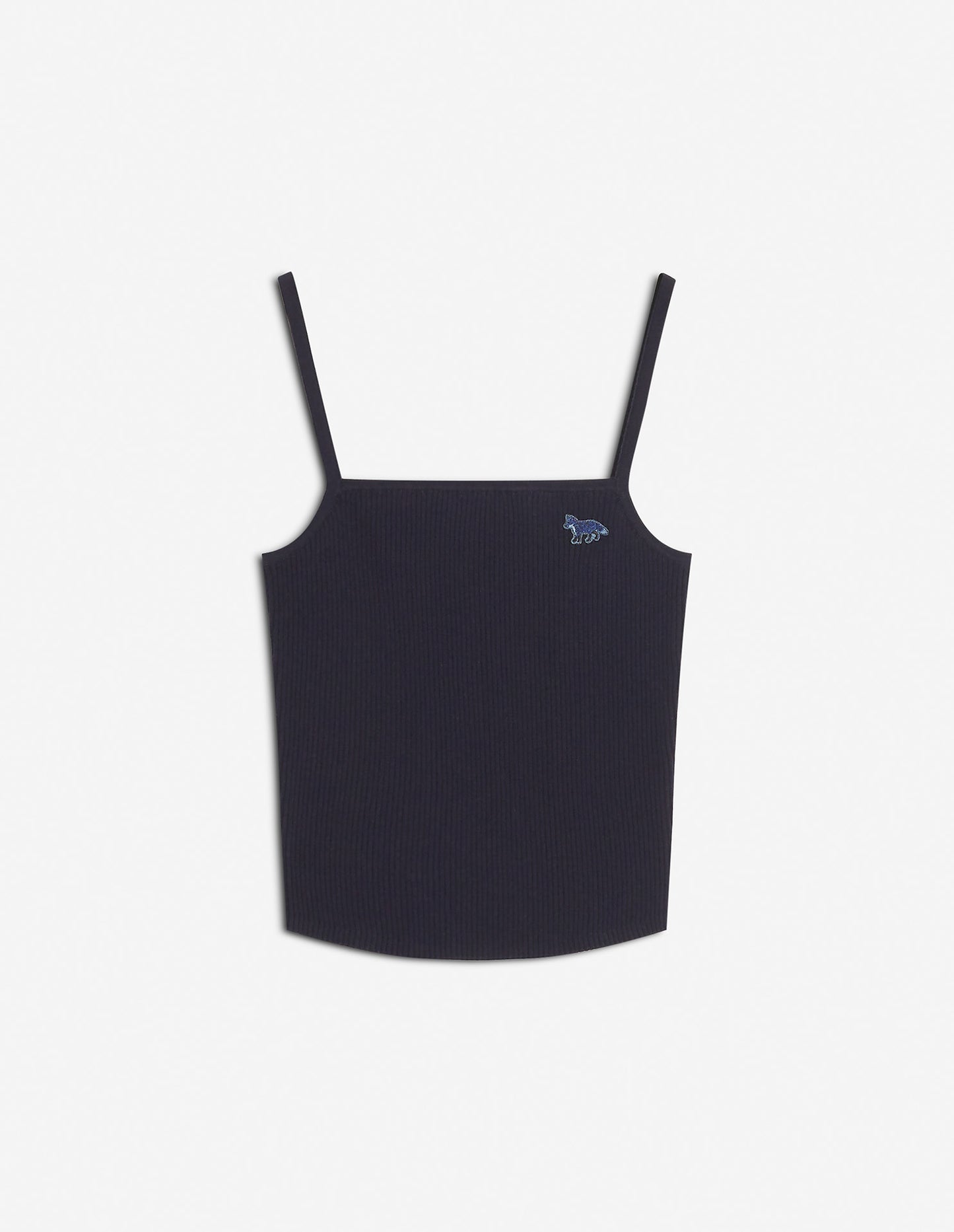 BABY FOX PATCH FINE RIB CROPPED TOP