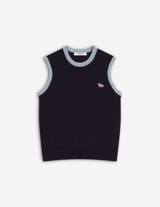 BABY FOX PATCH BI-COLOR KNITTED TOP
