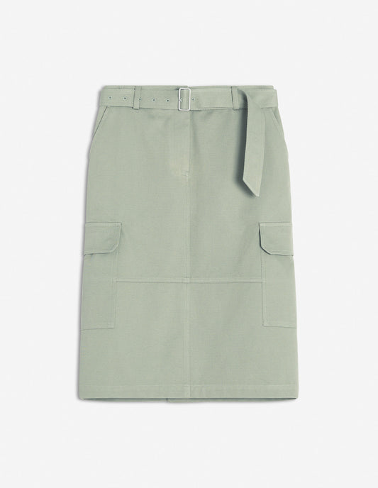 BELTED UTILITY SKIRT