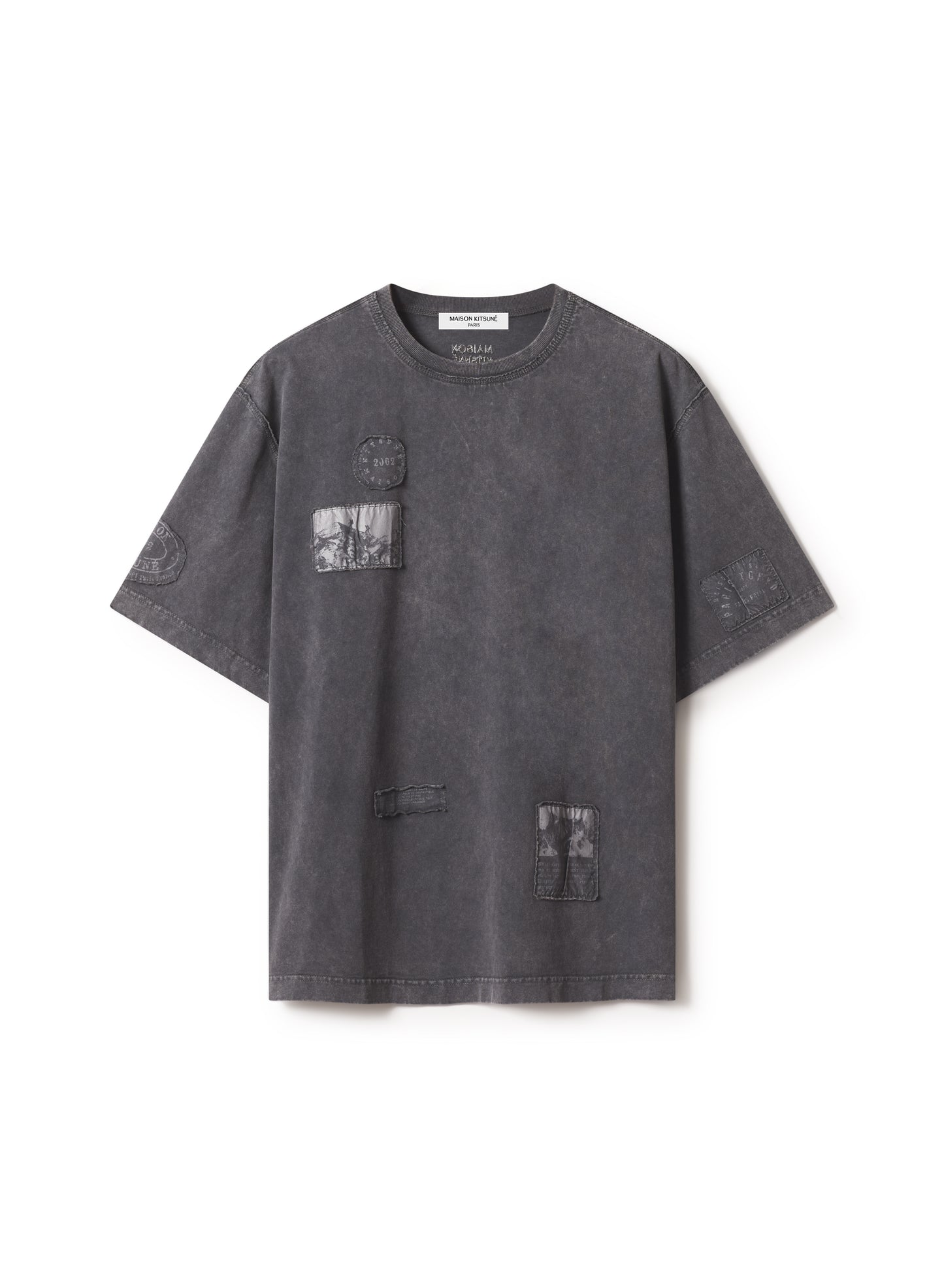 SHADOW PRINT FADED OVERSIZE TEE-SHIRT