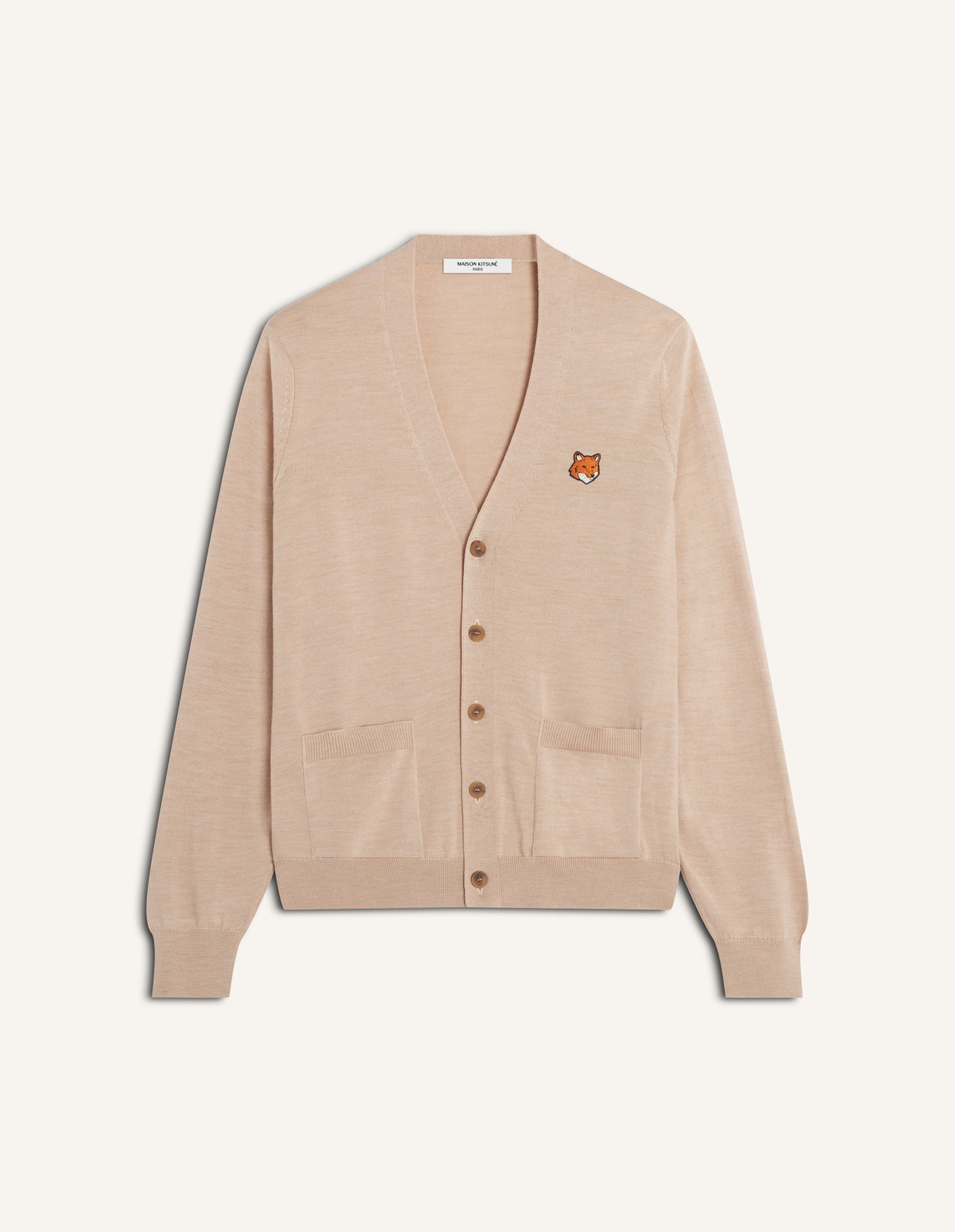 FOX HEAD MERINO REGULAR CARDIGAN