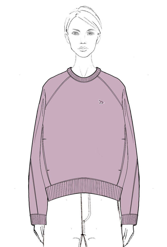 BABY FOX FADED OPEN POCKET SWEATSHIRT