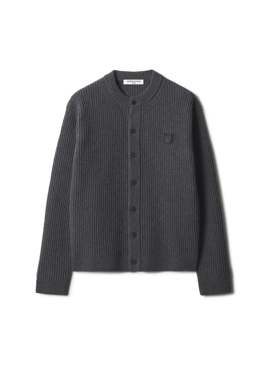 FOX HEAD RIBBED REGULAR CARDIGAN