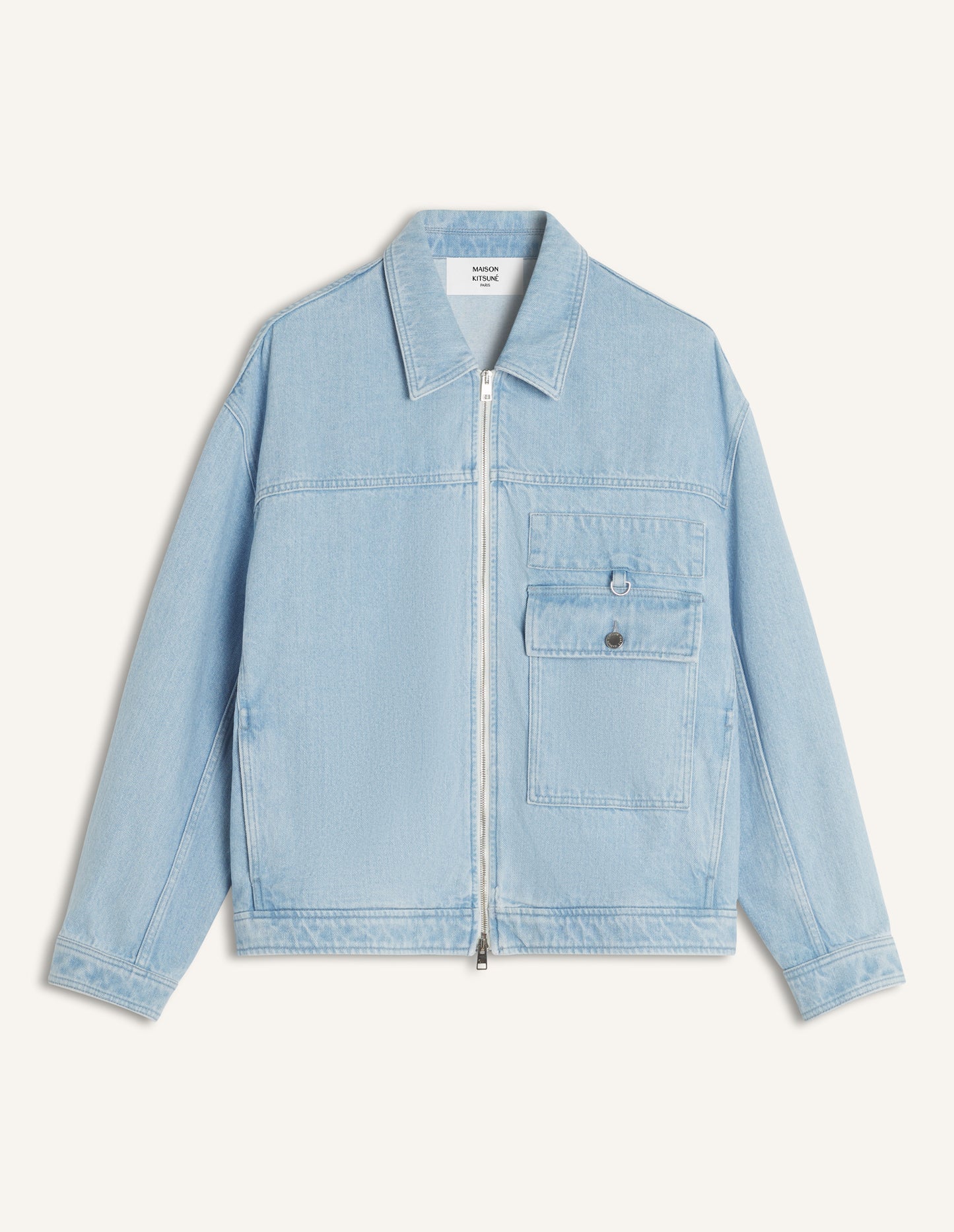 ZIPPED DENIM JACKET