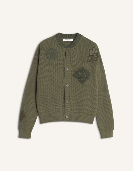 ART NOUVEAU STAMPS KNITTED BLOUSON