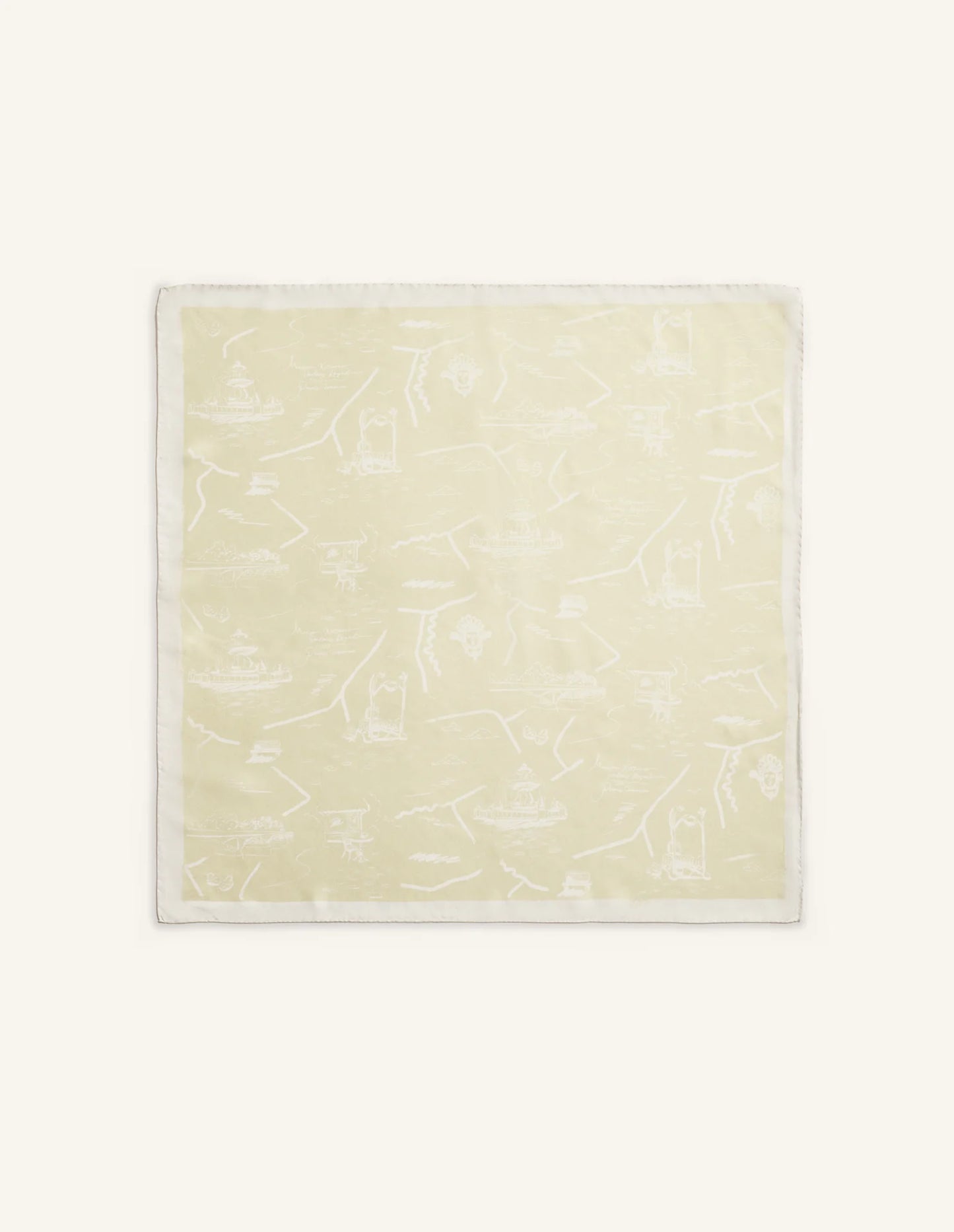PARISIAN MAP SILK SCARF