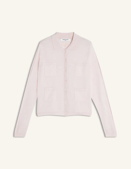 SILK BLEND SHORT CARDIGAN