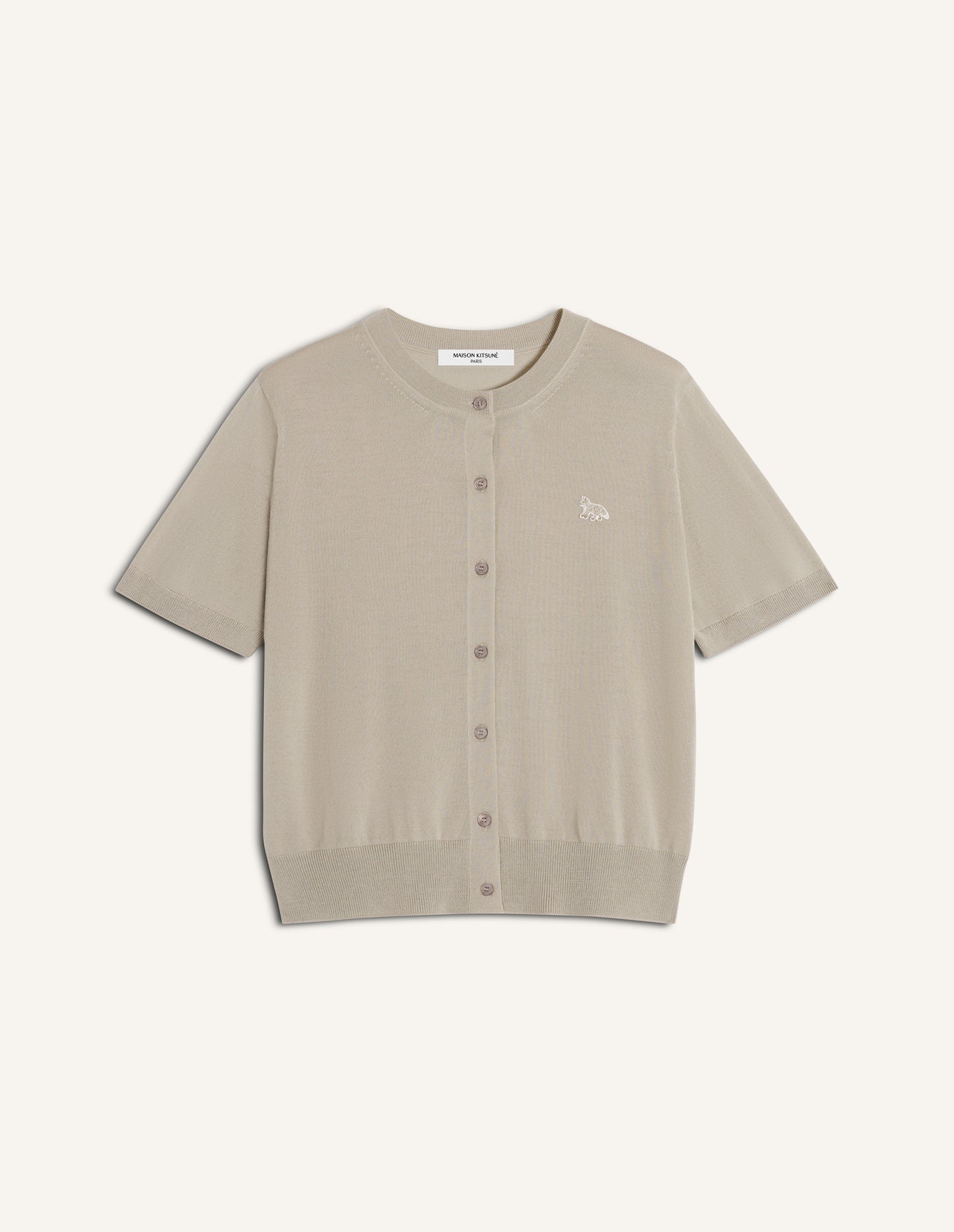 BABY FOX FINE MERINO SHORT SLEEVE CARDIGAN