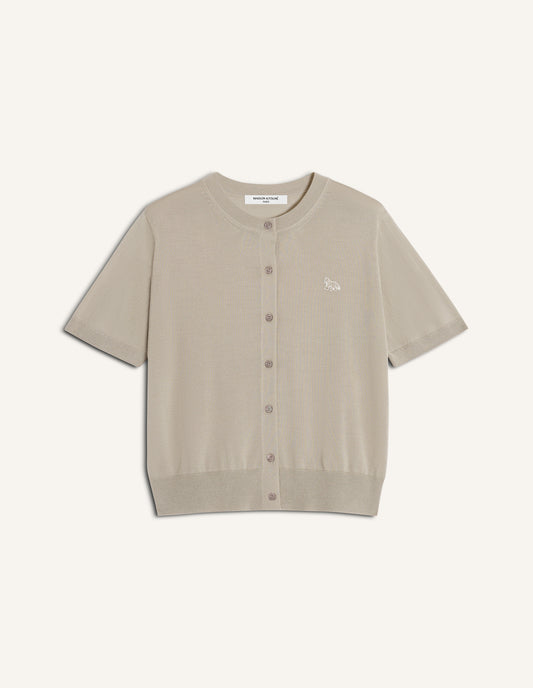BABY FOX FINE MERINO SHORT SLEEVE CARDIGAN