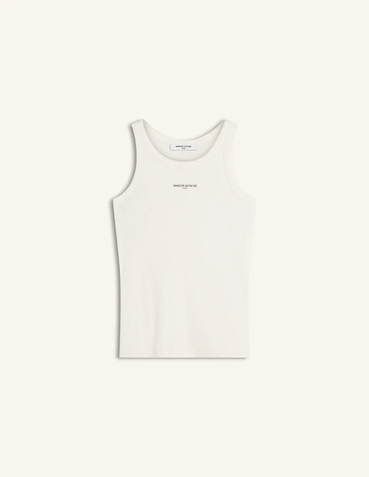 MAISON KITSUNÉ PARIS RIBBED TANK TOP