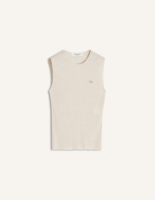 BABY FOX FINE RIB KNITTED TOP