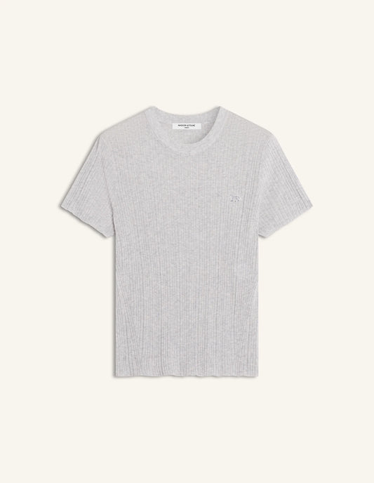 BABY FOX FINE RIB KNITTED TEE-SHIRT