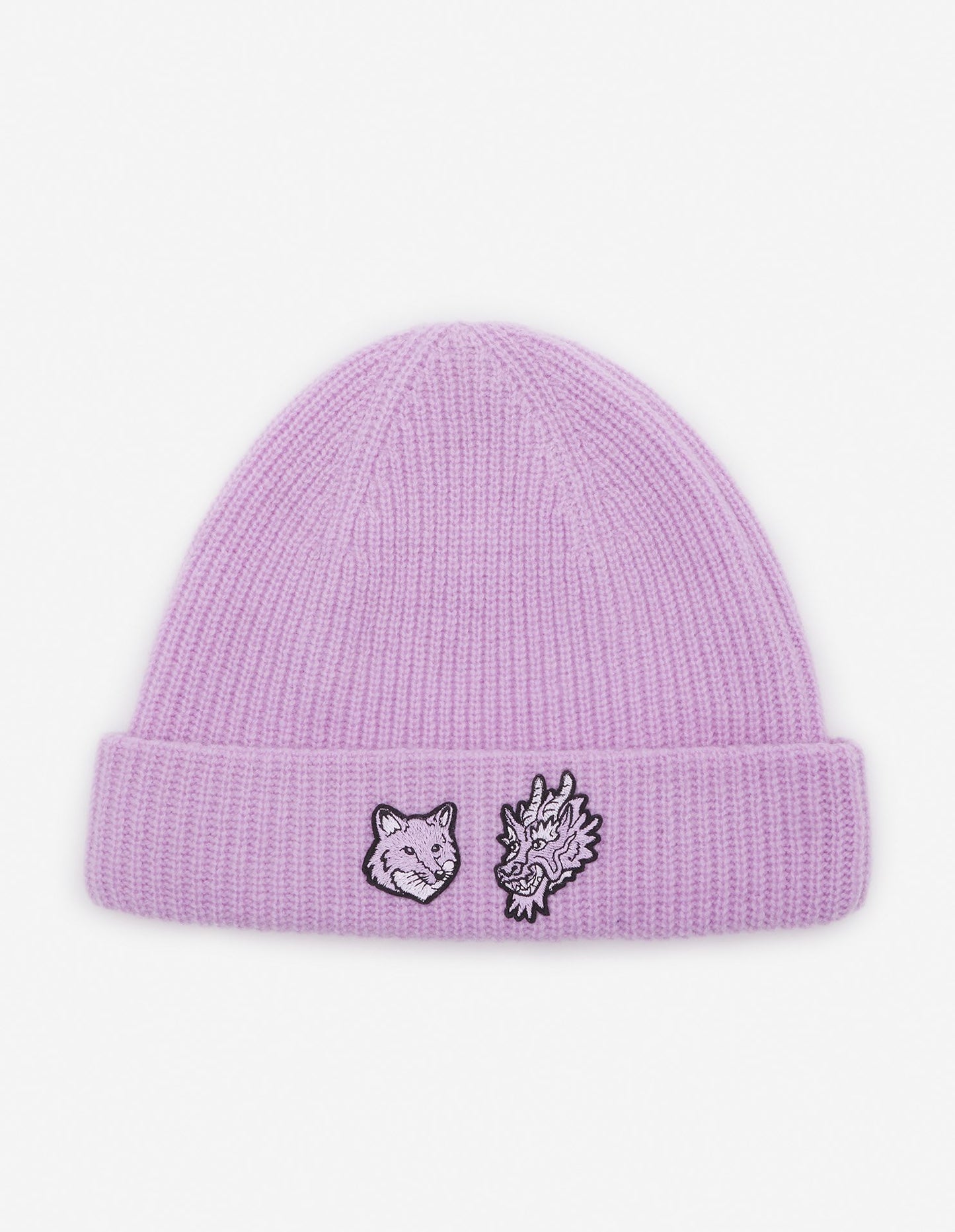 DOUBLE PATCH FOX & DRAGON BEANIE