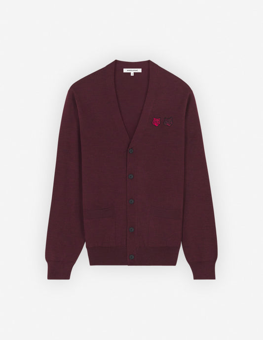 DOUBLE BOLD FOX HEAD PATCH REGULAR CARDIGAN