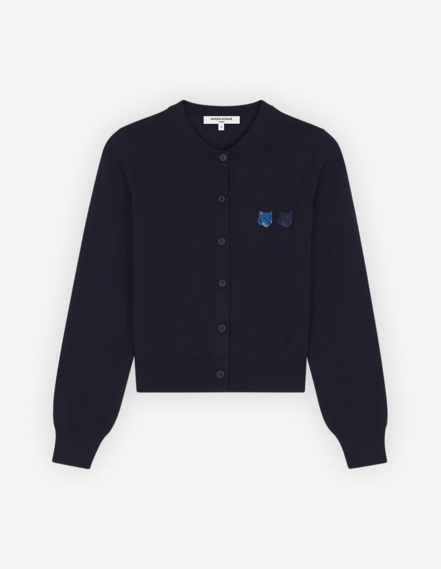 DOUBLE BOLD FOX HEAD PATCH REGULAR CARDIGAN