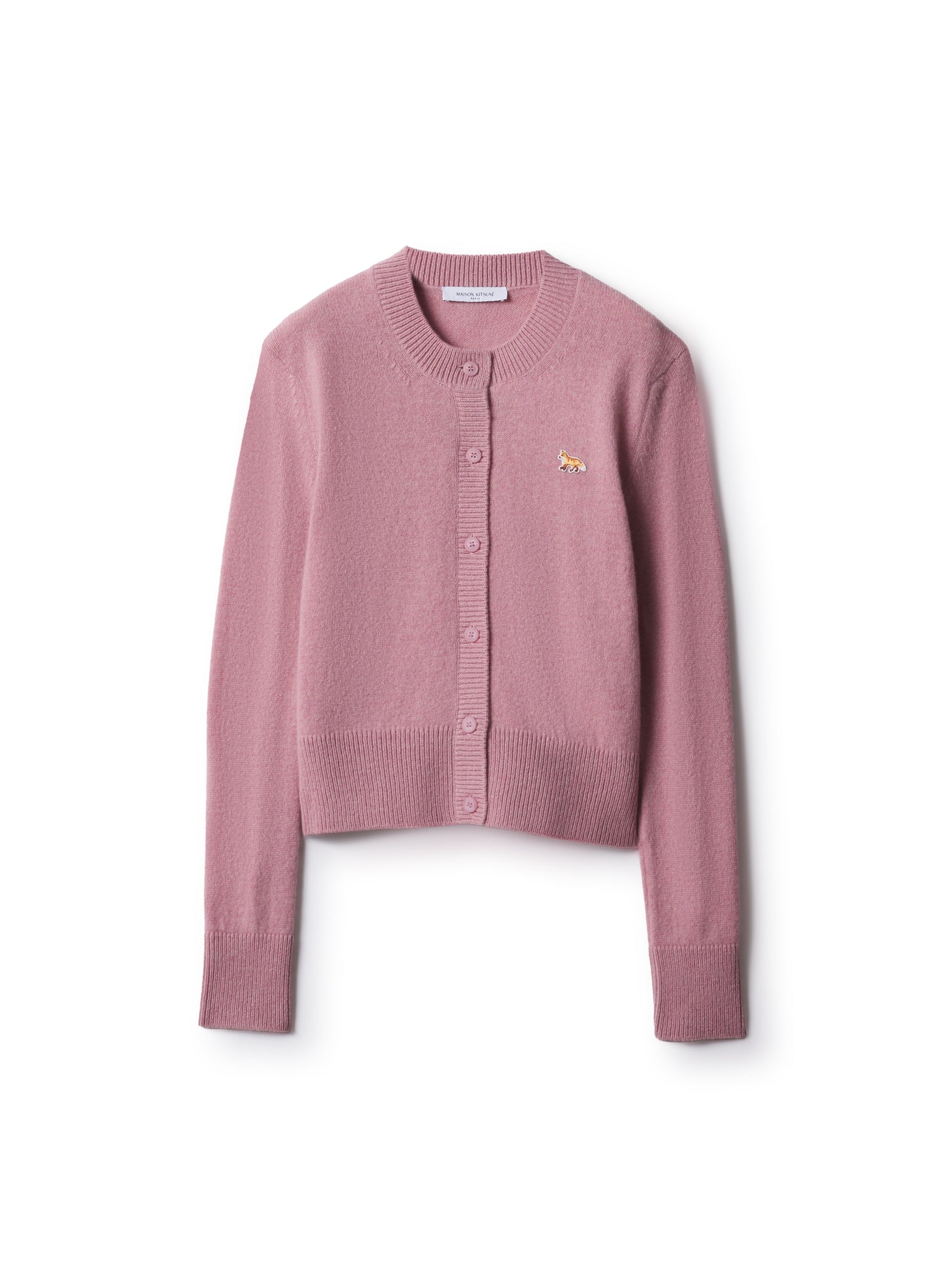 BABY FOX LAMBSWOOL FITTED CARDIGAN
