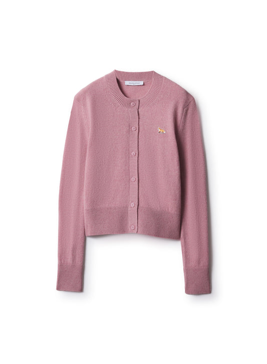 BABY FOX LAMBSWOOL FITTED CARDIGAN