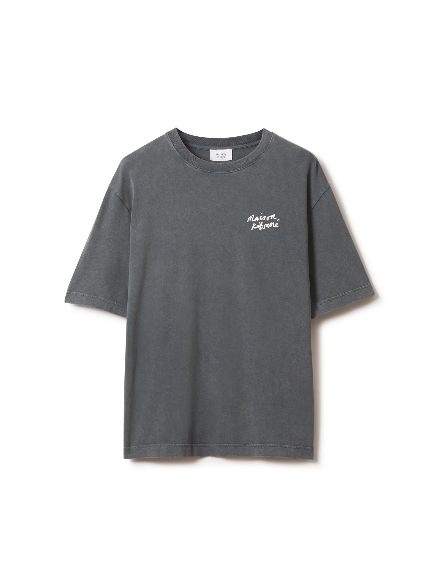 MAISON KITSUNÉ HANDWRITING FADED OVERSIZE TEE-SHIRT