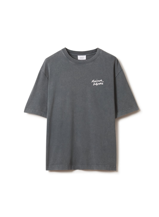 MAISON KITSUNÉ HANDWRITING FADED OVERSIZE TEE-SHIRT