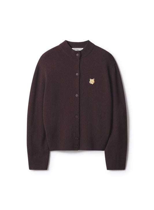 FOX HEAD LAMBSWOOL HIGH NECK CARDIGAN